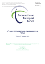 Presentation by Mr.Short, International Transport Forum (ITF)