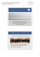 Presentation by Mr. Robert Nowak, Transport Division, UNECE