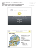 Degree of Integration of Customs and Border Services in Georgia by Ms. Mari Khurtidze, Ministry of Finance