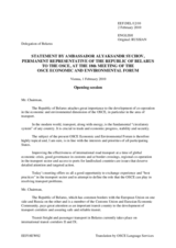 Statement by the OSCE Delegation of Belarus