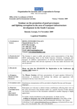 Logistical modalities