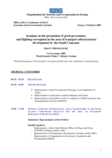 Draft programme