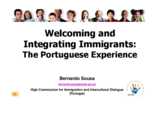 Presentation Mr. Bernardo Sousa, Director, High Commission for Immigration and Intercultural Dialogue, ACIDI, Portugal
