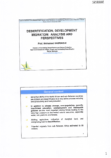 Presentation Mr. Badraoui, Director of Combating Desertification and of Nature Protection, High Commissariat for Water, Forest and Combating Desertification, Morocco