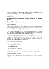 Presentation Mr. Mizzi, National Secretary, General Workers' Union, Malta