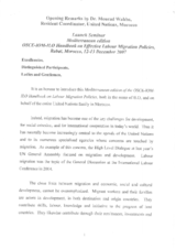 Opening Speech Mr. Mourad Wahba, Resident Coordinator, United Nations, Morocco