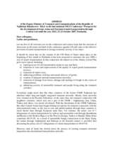 Presentation by the Vice-Minister of Transport and Communications of the Republic of Tajikistan