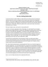 Statement by Ms. Heather A. Lowe