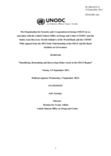 Statement by Mr. John Sandage, Director, Division for Treaty Affairs