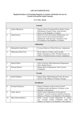 List of participants