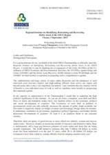 Welcoming Remarks by Amb. Eoin O'Leary, Chairperson of the Permanent Council