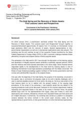 The Arab Spring and the Recovery of Stolen Assets- First Lessons Learnt and Perspectives