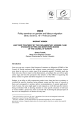 Written contribution to Session II by Simon Tonelli, Head of the Migration Division, General Directorate for Social Cohesion, Council of Europe