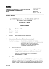 Journal of the Fourth Day of the Fourteenth Meeting of the Economic Forum, Part II (fr)