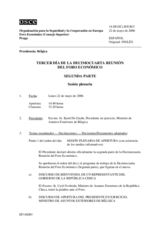 Journal of the Third Day of the Fourteenth Meeting of the Economic Forum, Part II (es)