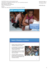 Presentation by Ms. Andrea James, Regional Chief of Emergency