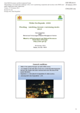 Presentation by Ms. Irma Gurguliani, Head of the Natural and Technological Hazards Management Service, Ministry of Environment and Natural Resources Protection