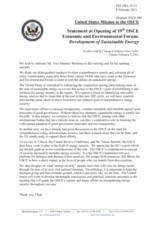 Opening Statement by the United States of America