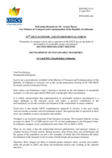 Statement by Mr. Arunas Staras, Vice Minister of Transport and Communication, Lithuania