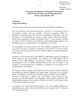 Statement by Kazakhstan