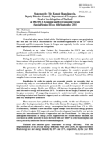 Statement by Mr. Kamalanavin, Deputy Director General, Department of European Affairs, Thailand