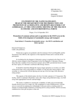 Statement by Mr. Nazim Mammadov, Head of Department, Production and Promotion of Alternative and Renewable Energy, Azerbaijan