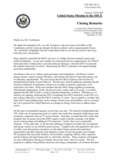 Statement by Mr. Hornbostel, Department of State