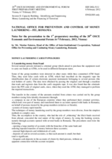 Statement by Mr. Fuiorea, National Office for Preventing and Combating Money Laundering