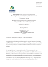 Opening Statement by H.E. Mr. John Perry T.D., Minister of State, Department of Jobs, Enterprise and Innovation