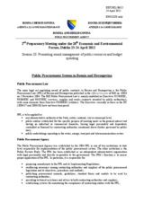 Statement by the Public Procurement Agency