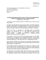 Statement by Romania