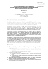 Statement by Mr. Scott Foster, Director, Sustainable Energy Divison