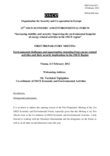 Welcoming Address by Mr. Yurdakul Yigitguden