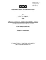 Final List of Participants