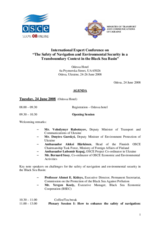 Tentative agenda - updated 02 July, 2008