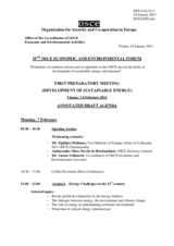 Annotated draft agenda