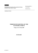 Summary of the 13th Meeting of the Economic Forum