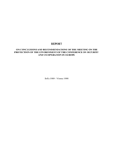 Report of the Sofia Meeting on the Protection of the Environment
