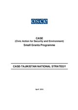 CASE National Strategy: Tajikistan