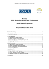 CASE Progress Report, May 2010