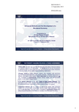 Presentation by Mr. Giorgio Rosso Cicogna, Special Adviser