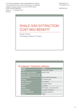Presentation by Mr. Aviezer Tucker, Assistant Director, The Energy Institute