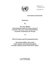 Keynote Adress by Mr. Sven Alkalaj, Executive Secretary