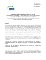 Food-for-Thought Paper, Towards Energy Sustainability - Advancing the OSCE Energy Dialogue in the Context of the 21st OSCE EEF