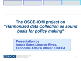 The OSCE-IOM project on Harmonized data collection as sound basis for policy making