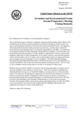 Closing Remarks by Nathan Jones, Political Officer