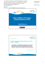 Presentation by Mr. Hamid Mehinovic, Director