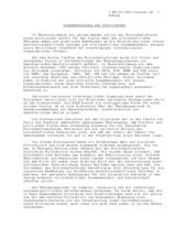 Summary of the 1st Economic Forum (de)