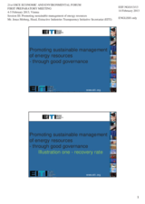 Presentation by Mr. Jonas Moberg, Head