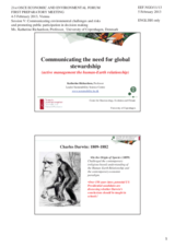 Presentation by Ms. Katherine Richardson, Professor